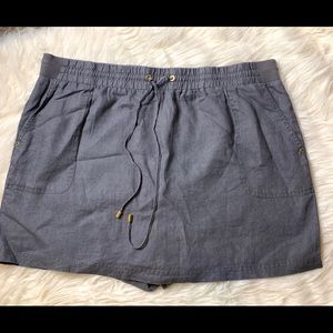 Ellen Tracy Collection 100% Linen Skort Skirt. XXL